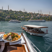 Dining Menu Options on Boats in the Bosphorus, Istanbul